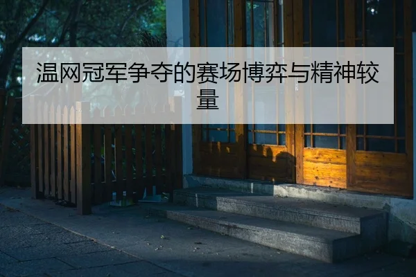 温网冠军争夺的赛场博弈与精神较量