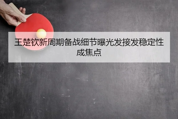 王楚钦新周期备战细节曝光发接发稳定性成焦点
